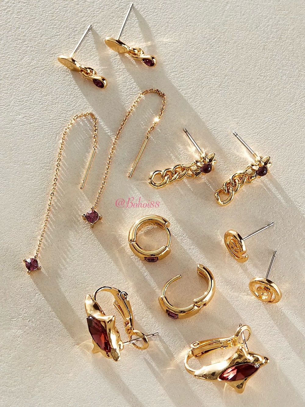 NEW Free People Baez Gold Plated Earrings